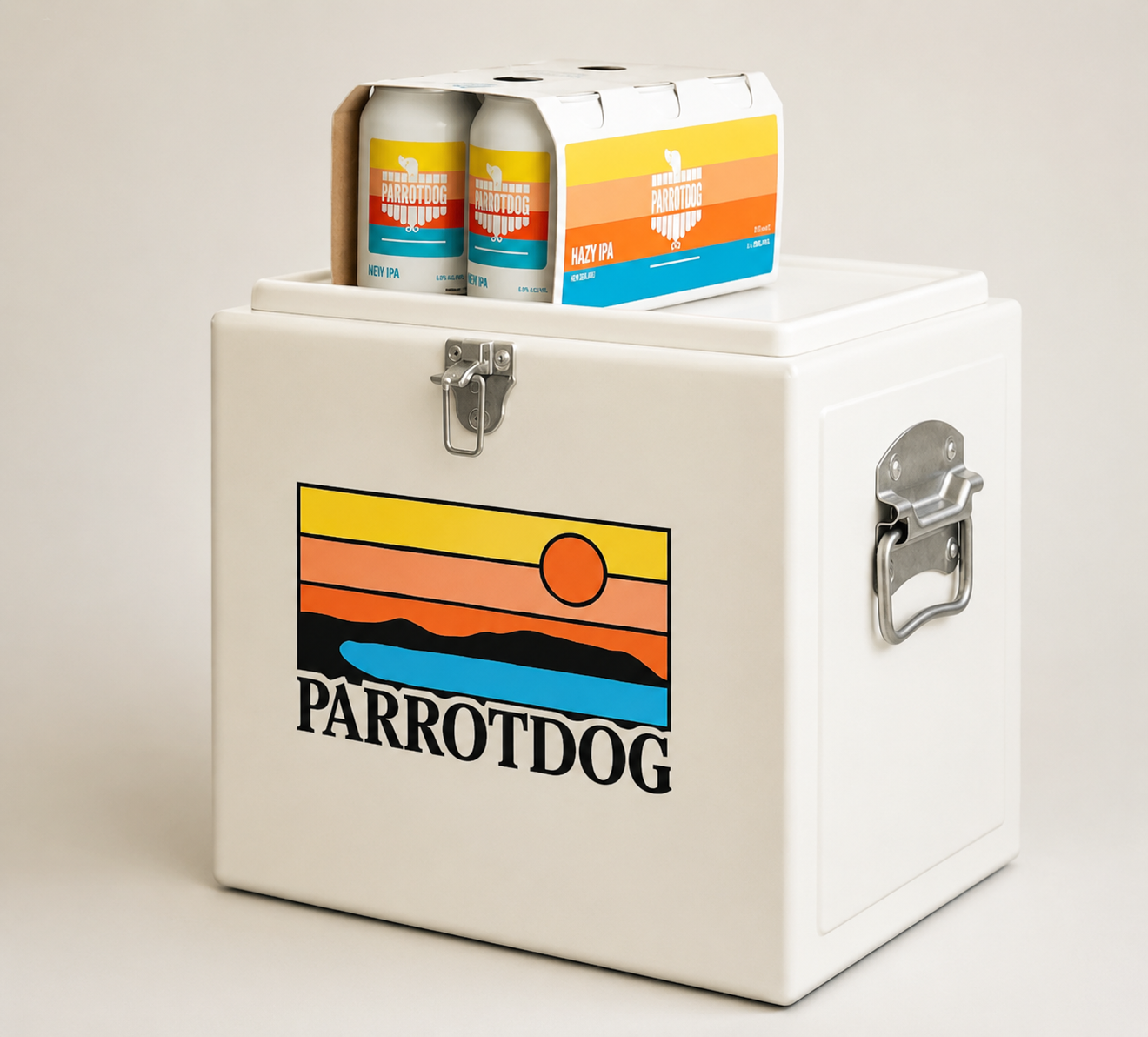 Parrotdog branded cooler — custom product development