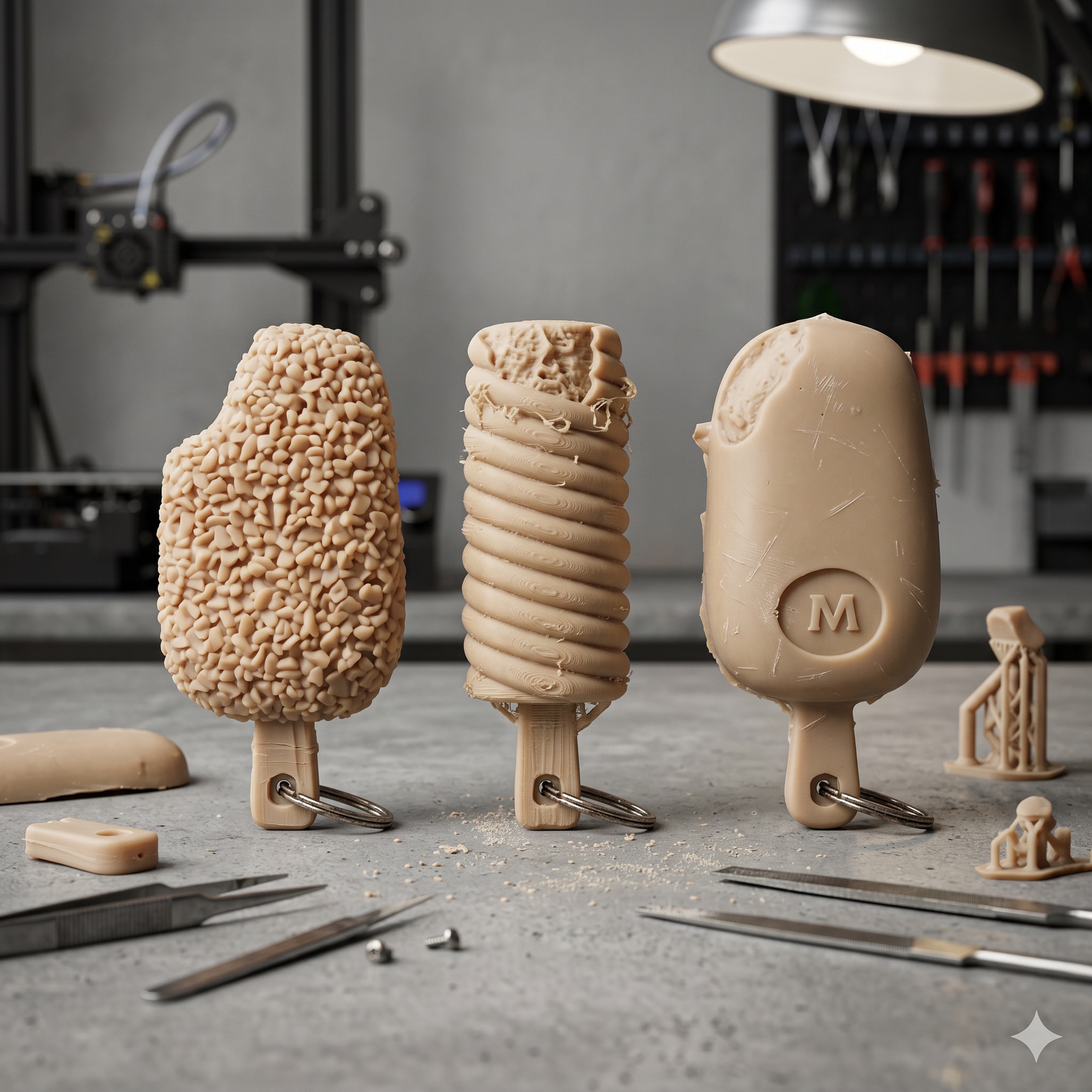 Streets keychains — mould development